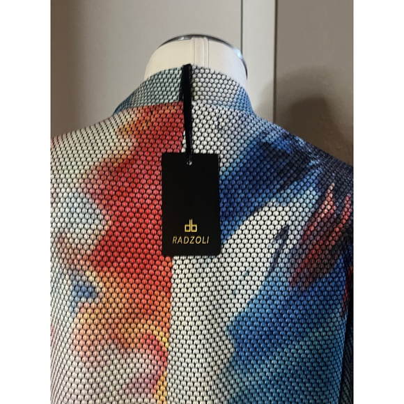 Nwt womens cardigan jackt retro style by radzoli multicolor - Picture 11 of 14